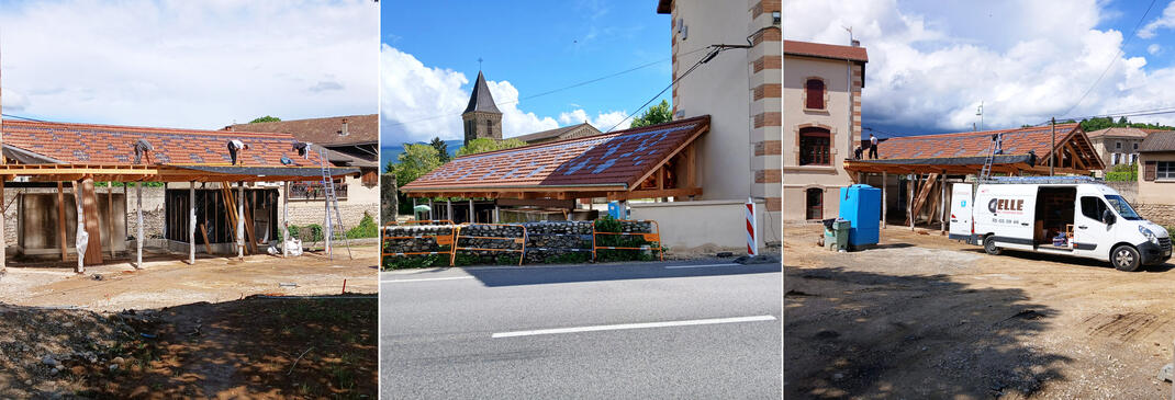 La rénovation de l'ancienne école de la Baudière avance